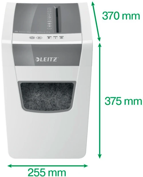 LEITZ Aktenvernichter IQ Home Office Slim P-4