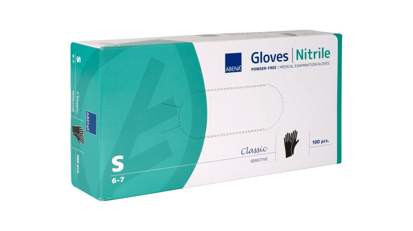 ABENA Nitrilhandschuhe Classic Sensitive Gr. S, 100 Stück