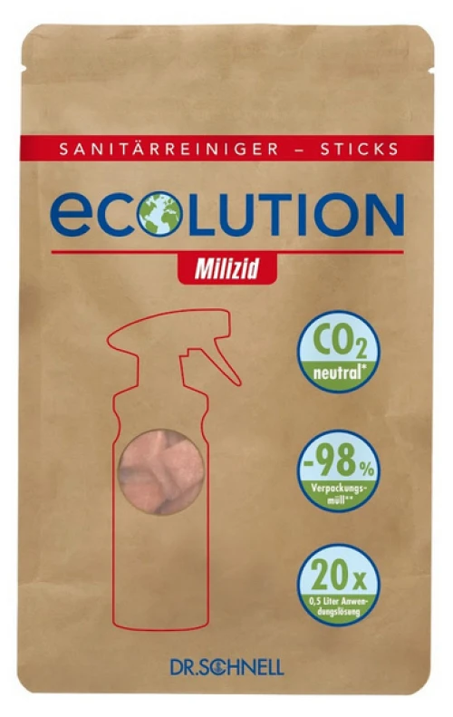 DR. SCHNELL Sanitärreiniger Ecolution Milizid 20 Sticks
