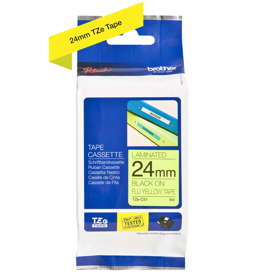 BROTHER P-TOUCH TZE-C51 Schriftbandkassette 24 mm