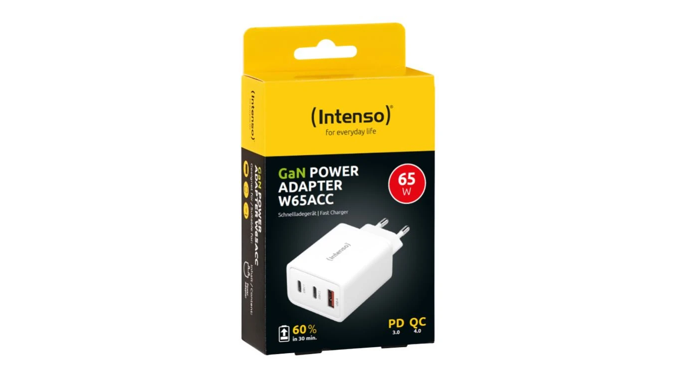 INTENSO Power Charger 65W GaN - Fast Charge