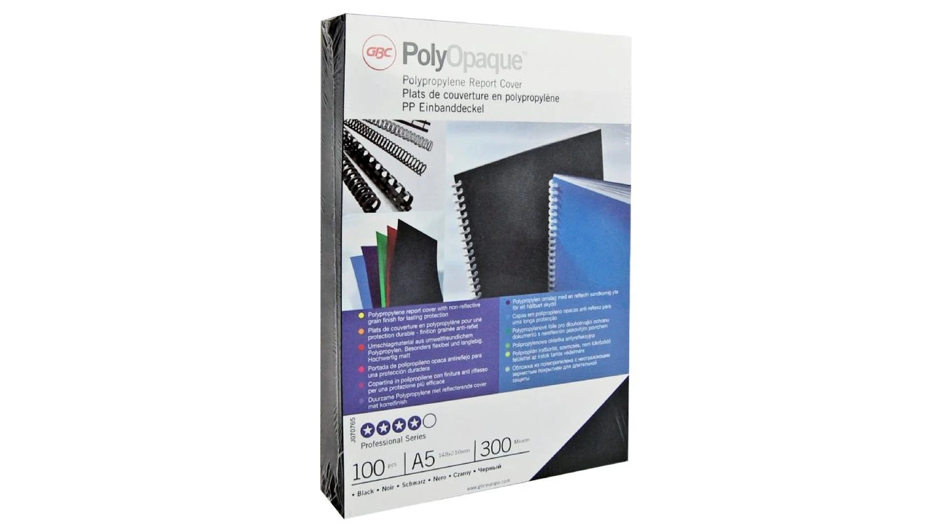 GBC Einbandfolien PolyOpaque A4, 300my, 100 Stk.