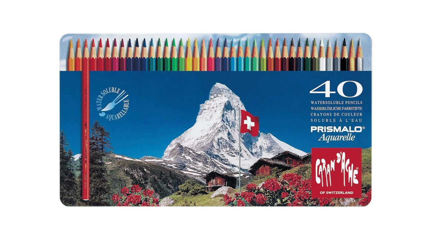 CARAN D'ACHE Farbstifte Prismalo 3 mm - 40 Stk.