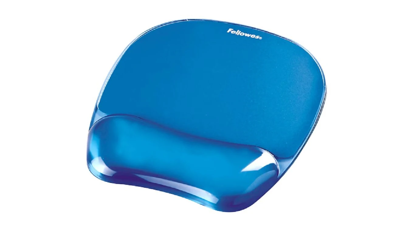 FELLOWES Mausmatte Crystals mit Handgelenkauflage