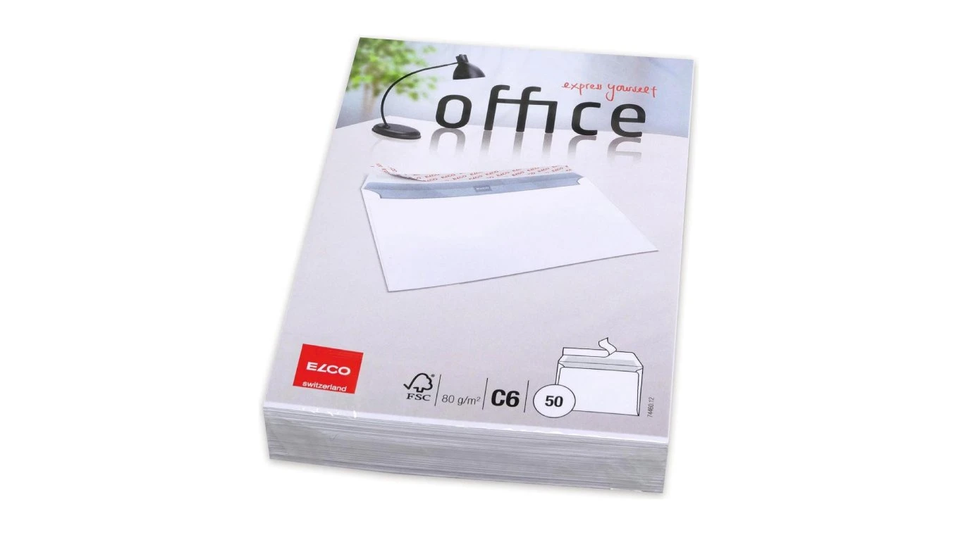 ELCO Couvert Office C6, ohne Fenster 80 g/m2, 50 Stk.