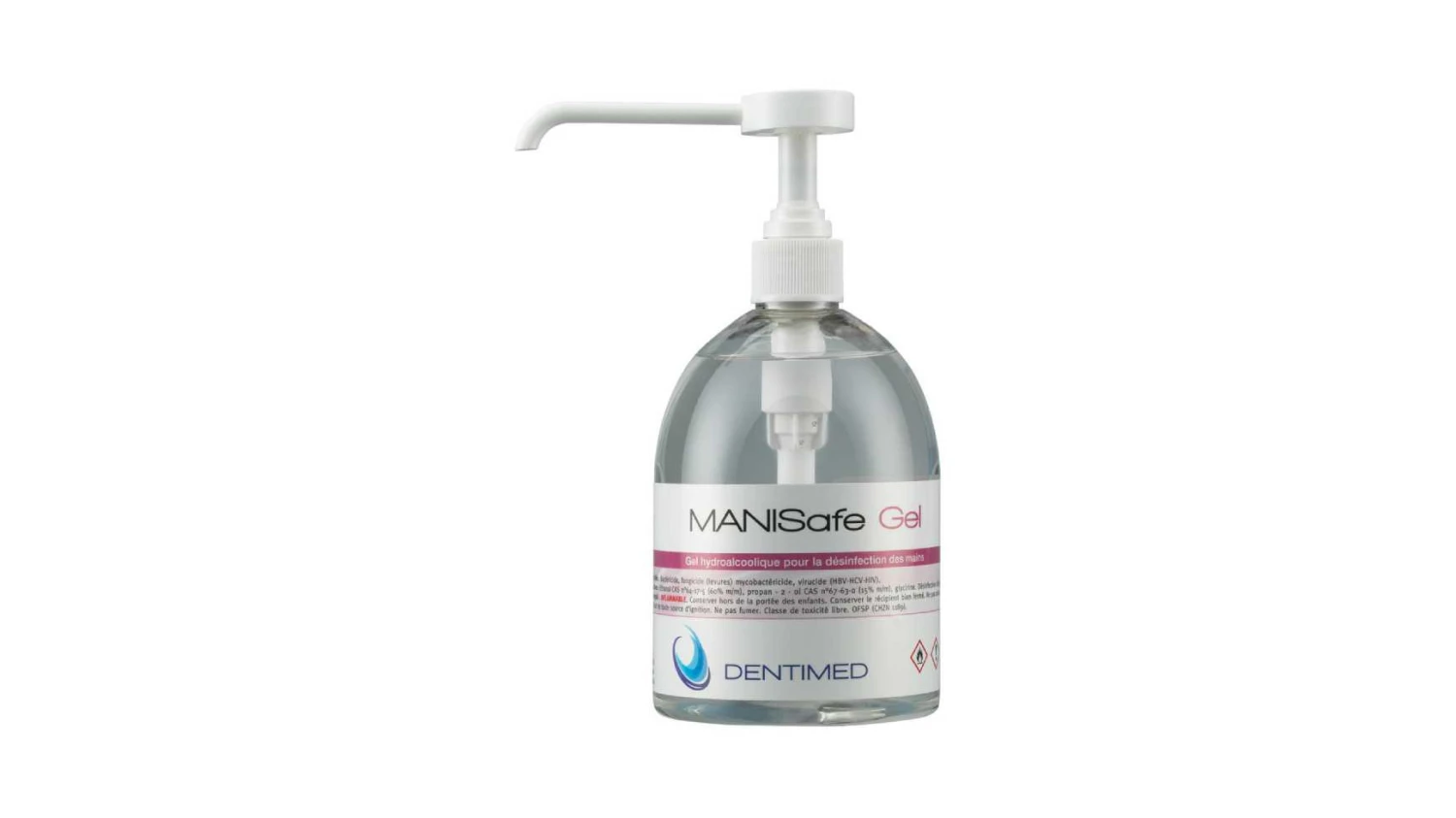 DENTIMED Händedesinfektionsgel Manisafe Gel 3 x 500 ml