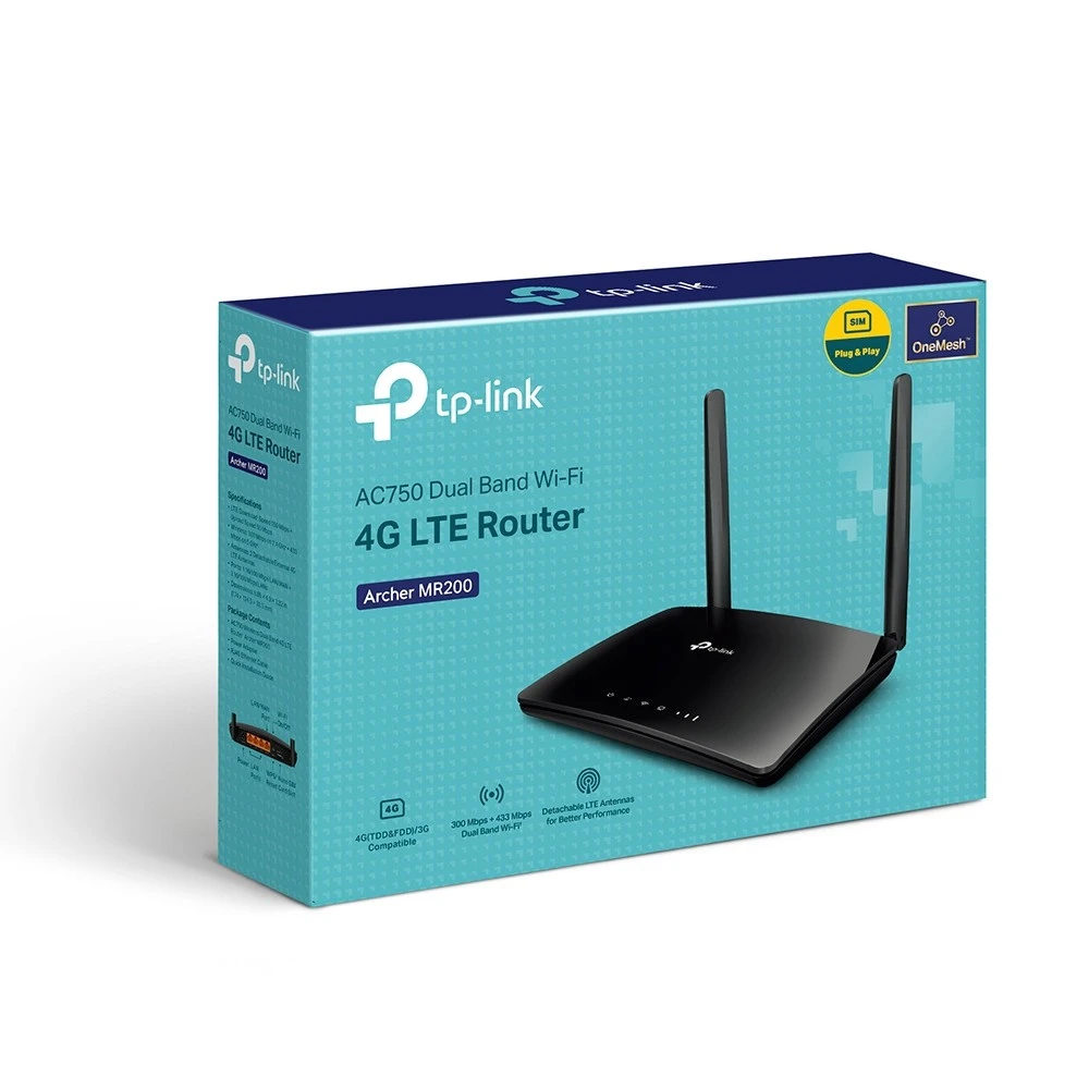 TP-LINK ARCHER MR200 AC750 4G LTE Router