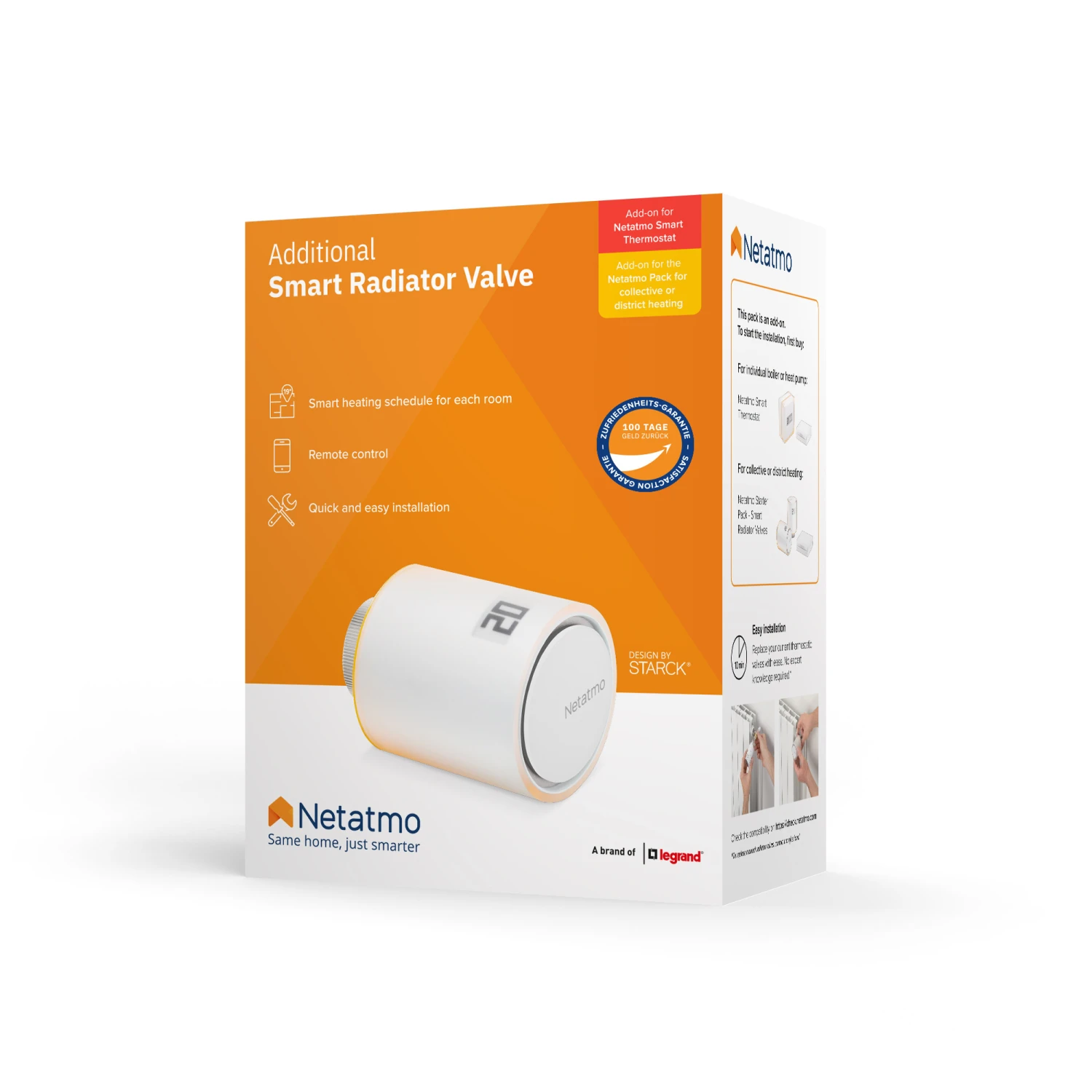 Netatmo Zusätzliches Smartes Heizkörperthermostat DE