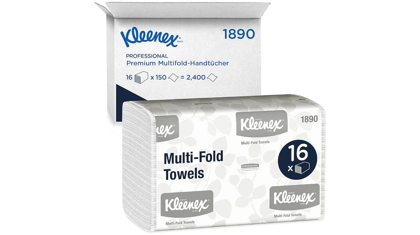 KLEENEX Papierhandtücher Multifold Z-Falz, 1-lagig, weiss