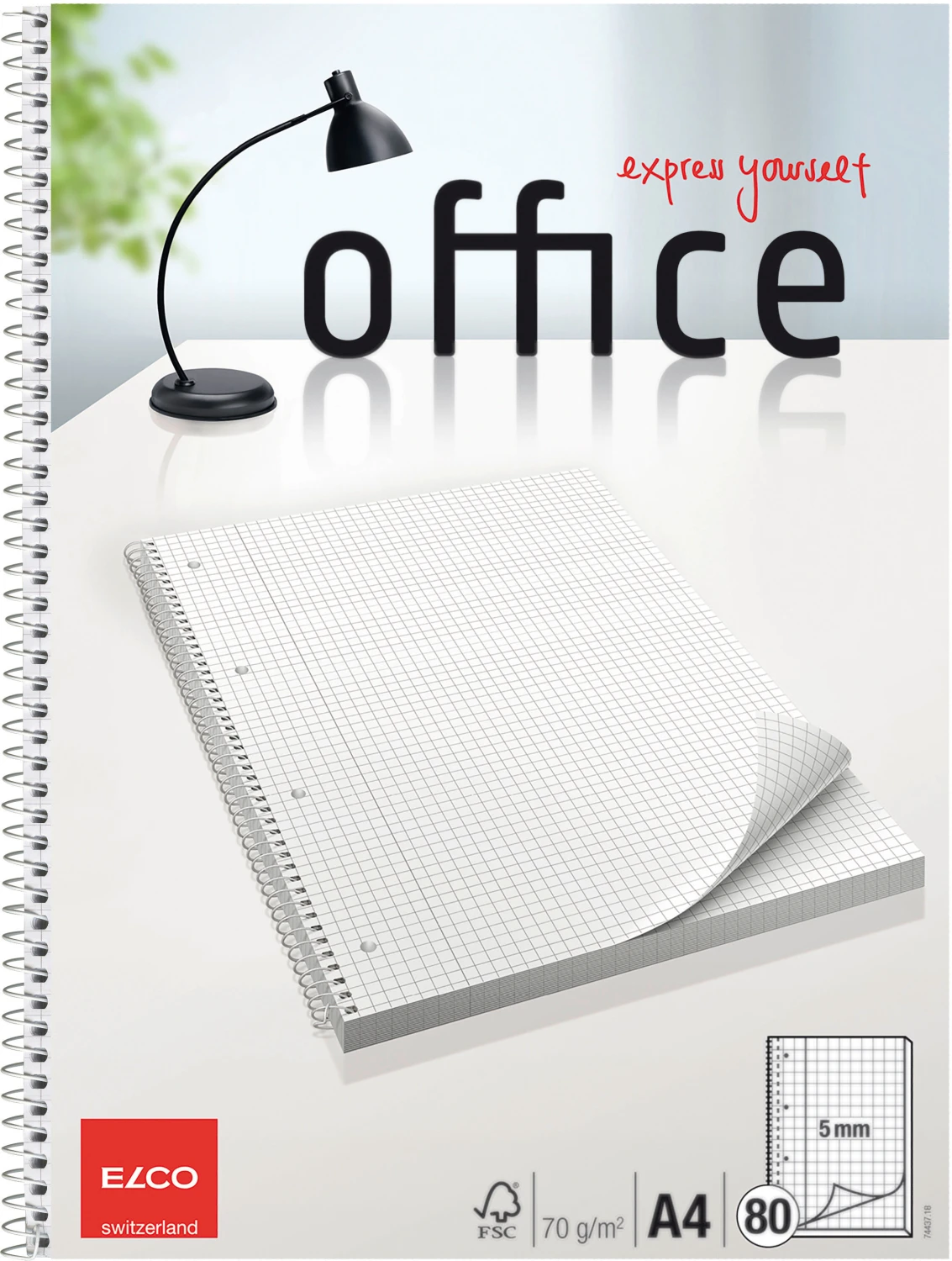 ELCO College-Block Office A4 - 80 Blatt, kariert