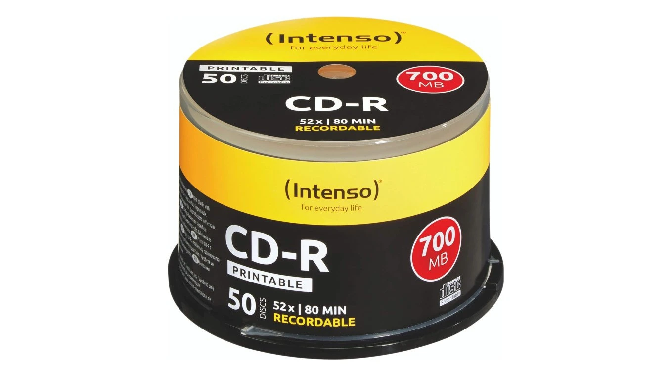 INTENSO CD-R Cake Box 80MIN/700MB - 50er Pack