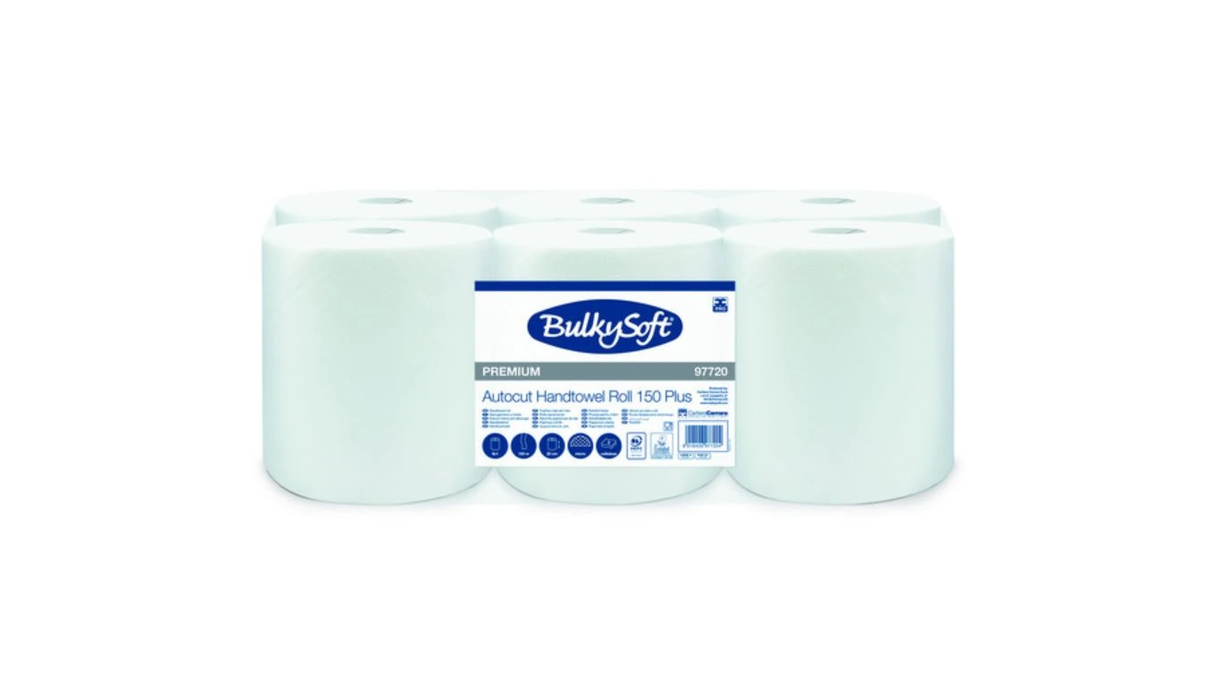 BULKYSOFT Papierhandtuchrollen Classic 2-lagig, 6 Rollen