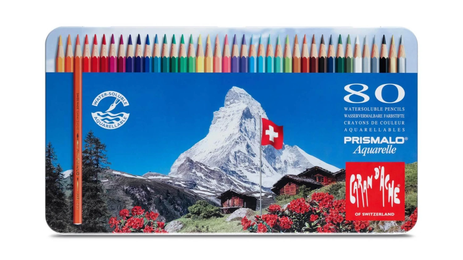 CARAN D'ACHE Farbstifte Prismalo 3 mm - 80 Stk.