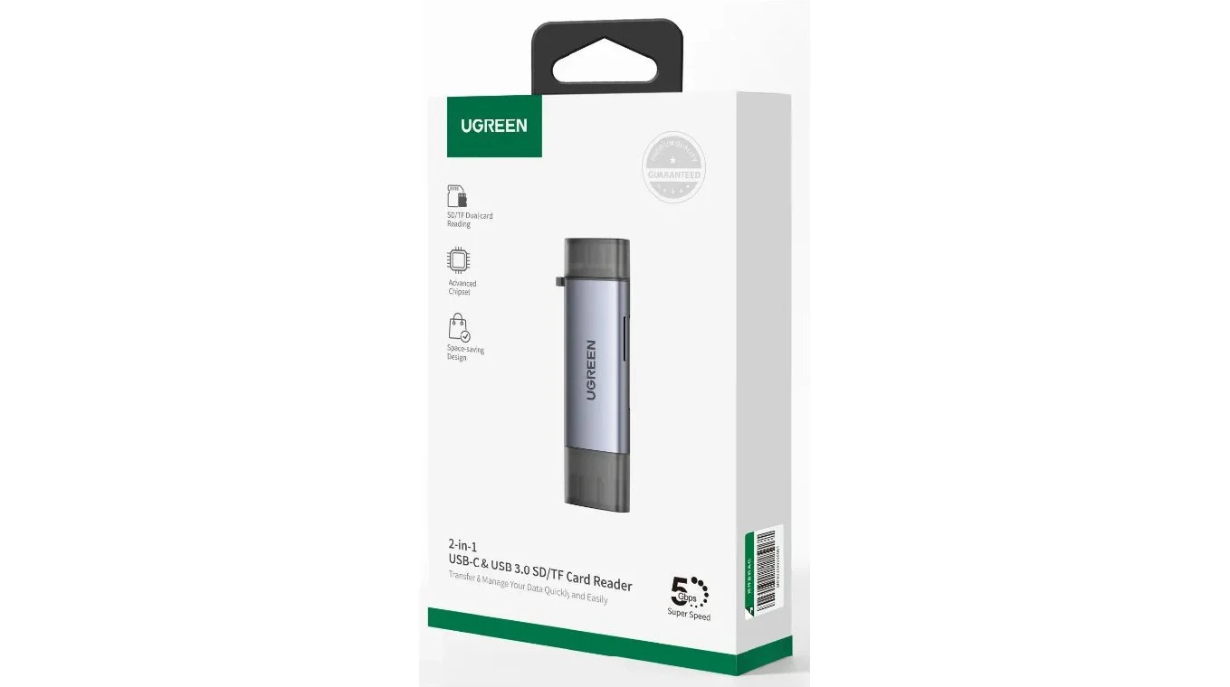 UGREEN USB-C + USB-A Card Reader TF/SD 3.0