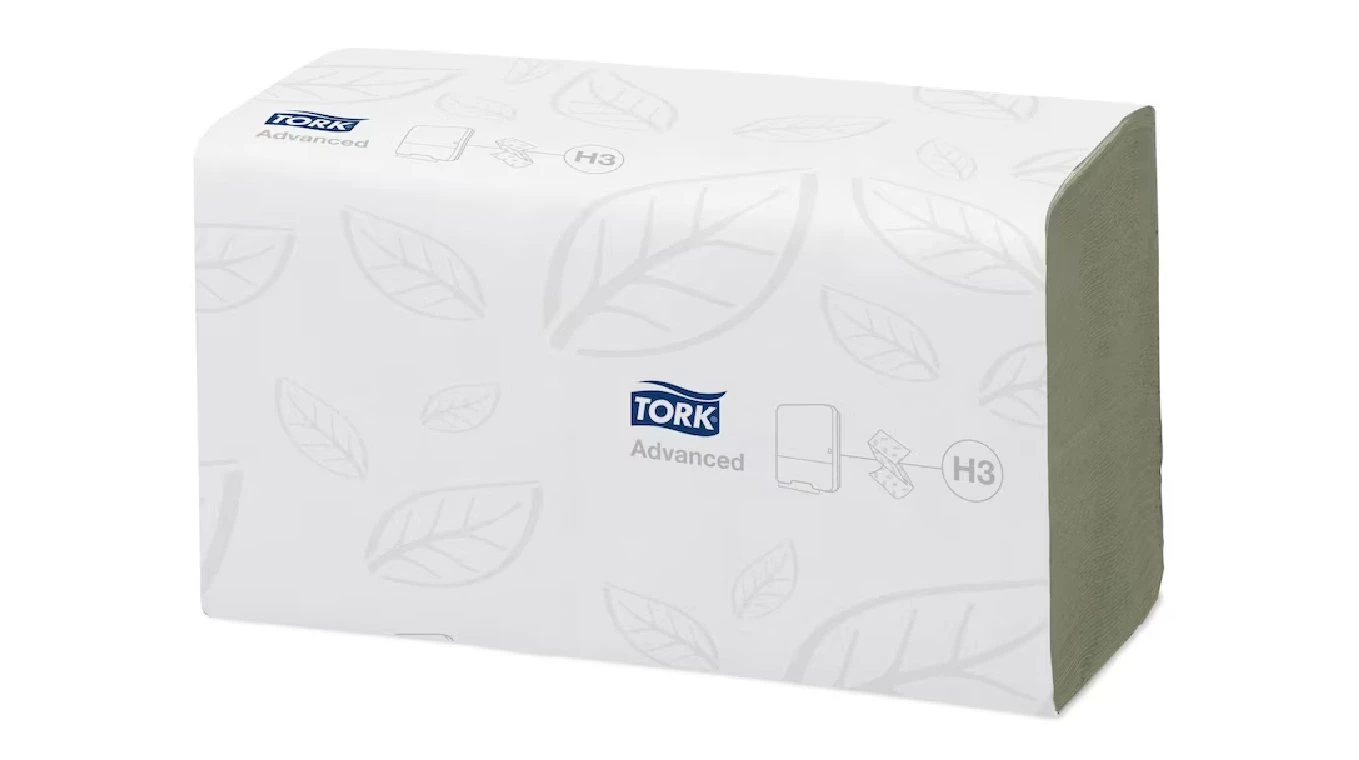 TORK Papierhandtücher Advanced V-Falz, 2-lagig, grün