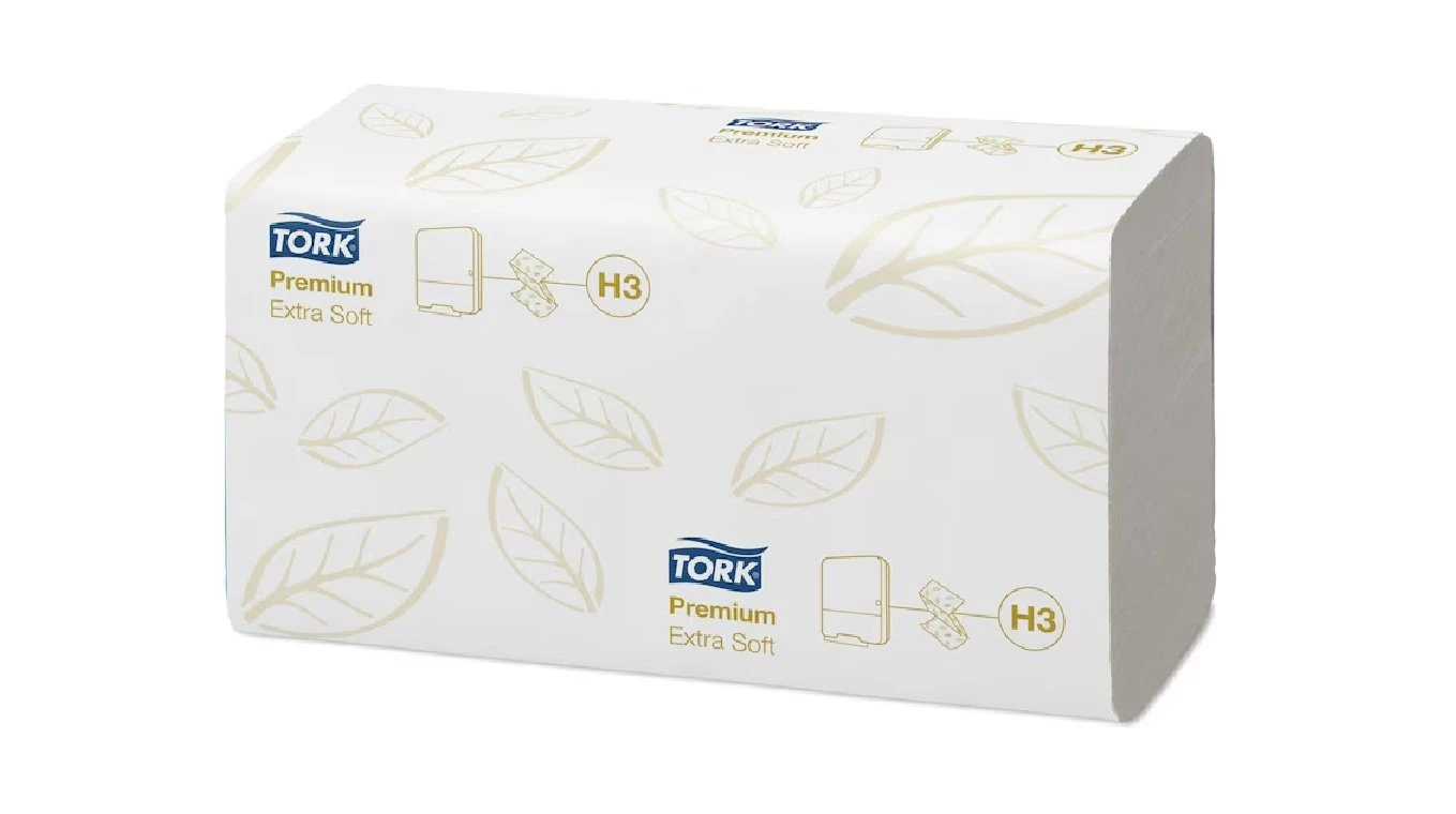 TORK Papierhandtücher Premium V-Falz, 2-lagig, weiss