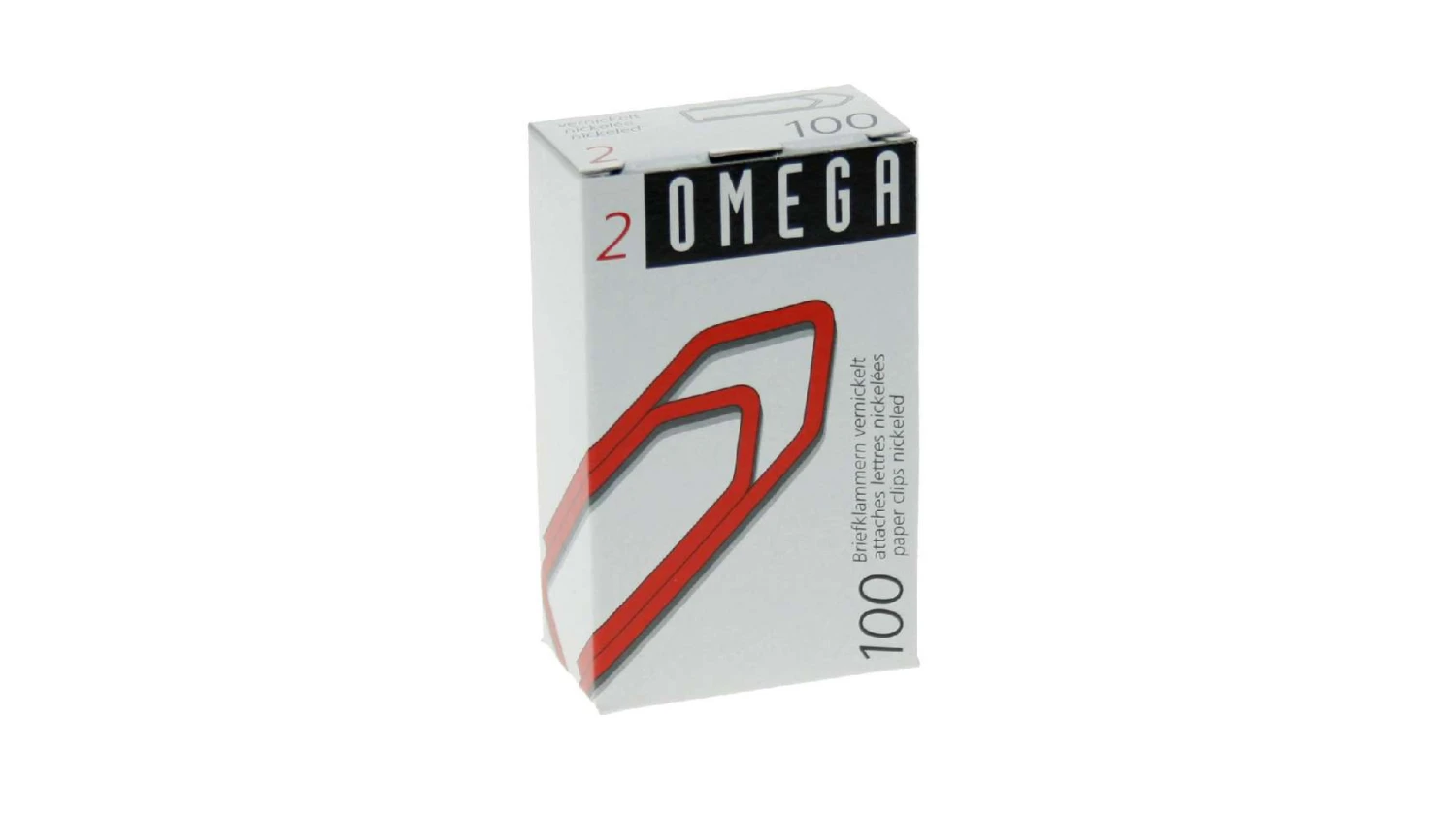 OMEGA Büroklammern Gr. 2 - 100 Stück