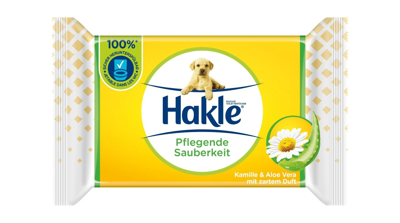 HAKLE Feuchttücher Pflegende Sauberkeit 12 Pack