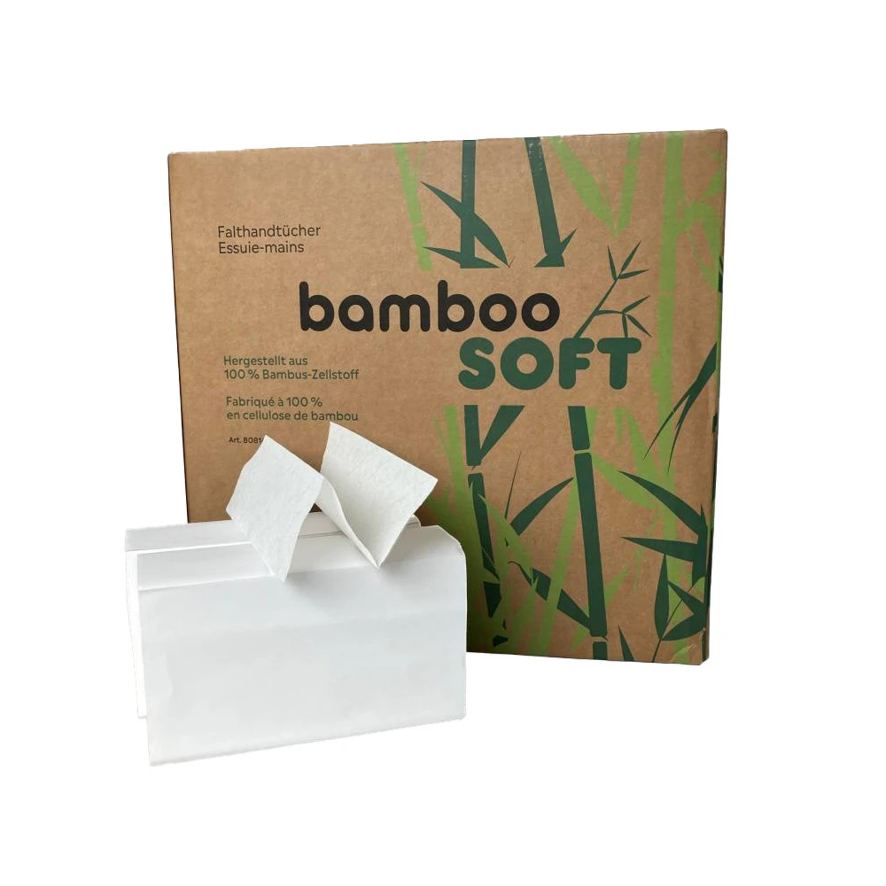BAMBOOSOFT Papierhandtücher Z-Falz, 2-lagig, weiss