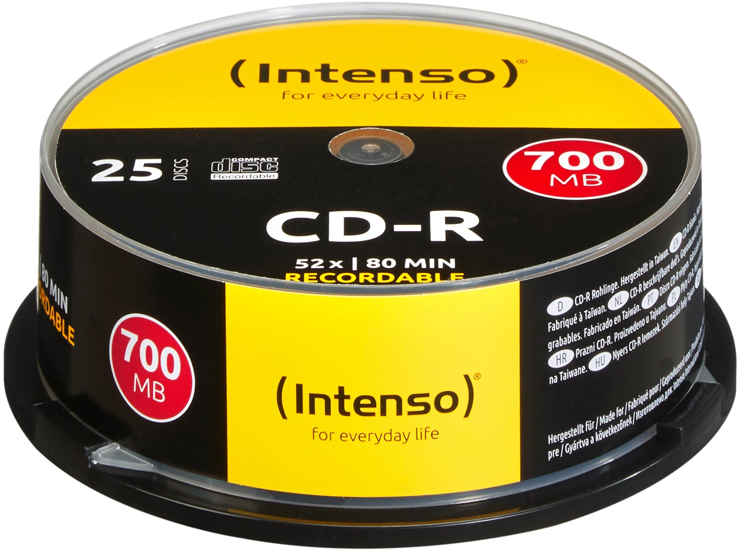 INTENSO CD-R Slim 80MIN/700MB - 25 Stk.