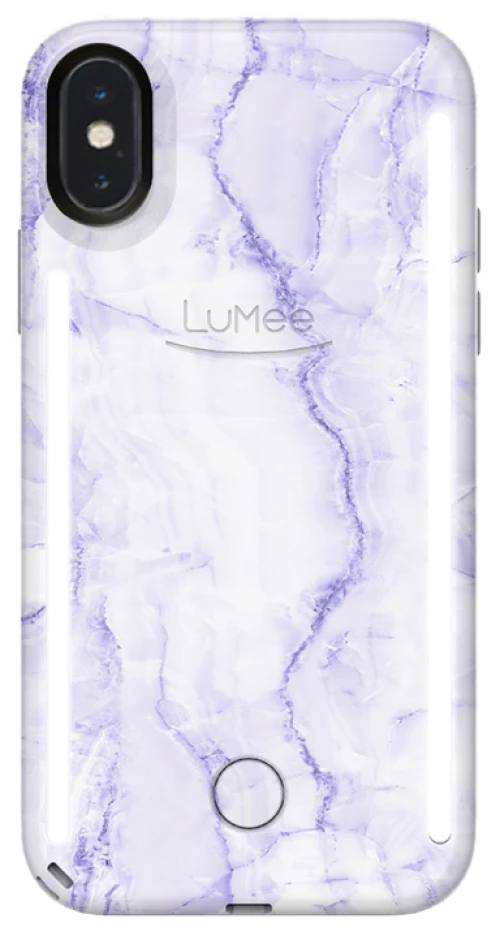 LUMEE Duo Marble LED Selfie Case iPhone X/XS