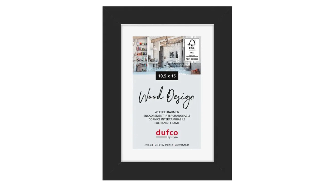DUFCO "Toronto" Bilderrahmen Massivholz 10.5 x 15 cm (A6)