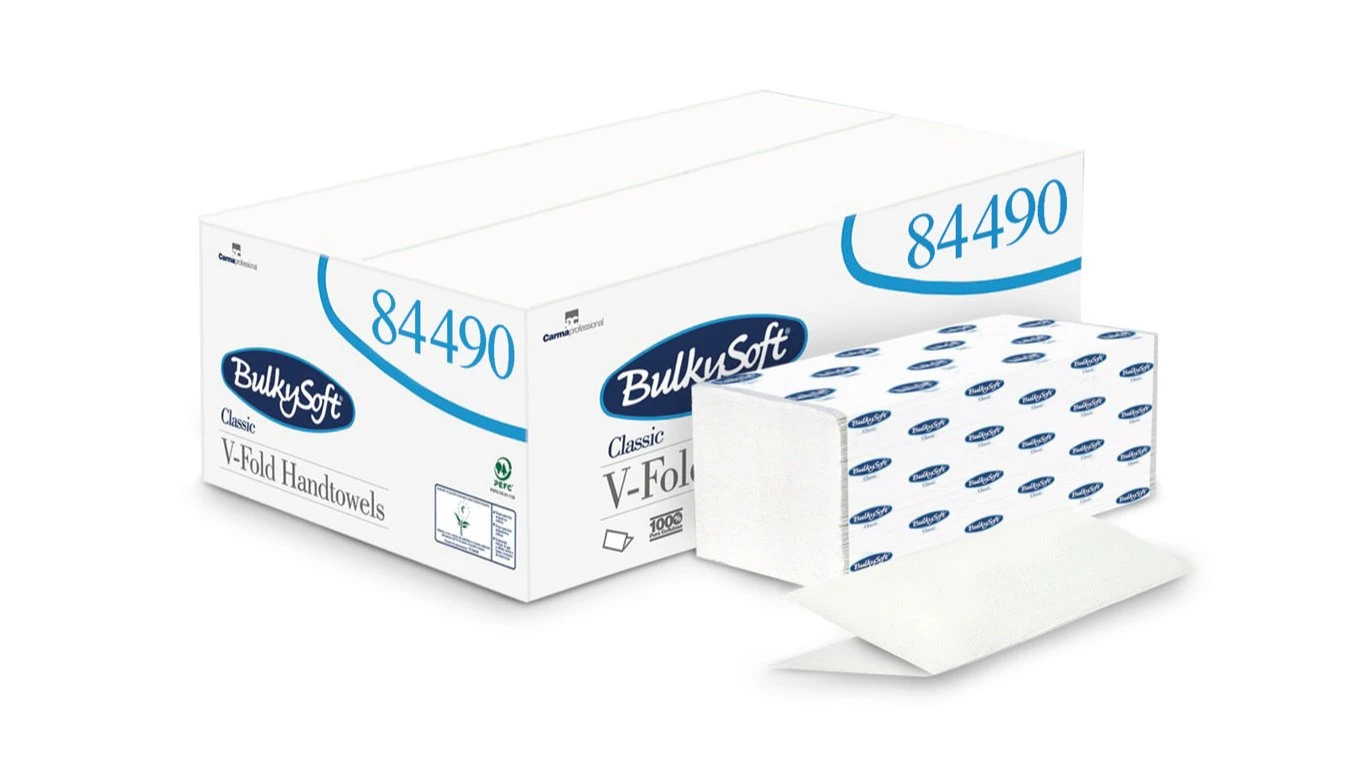 BULKYSOFT Papierhandtücher Classic V-Falz, 2-lagig, weiss
