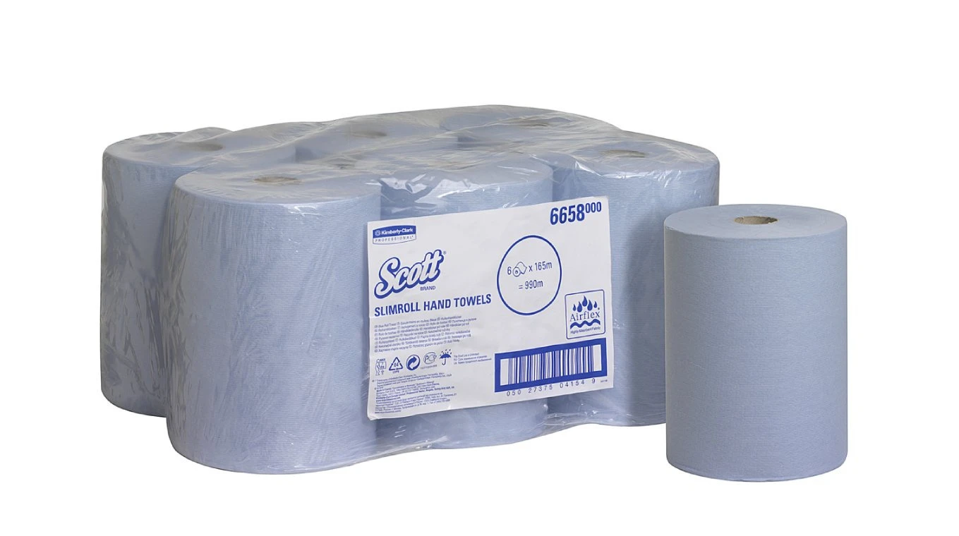 SCOTT Papierhandtuchrollen Slimroll 1-lagig, 6 Rollen