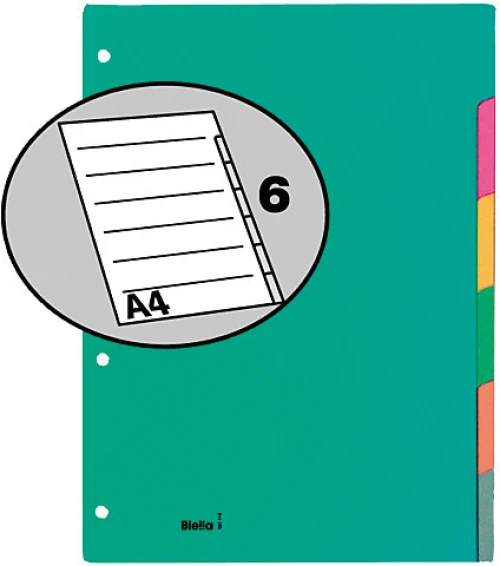 BIELLA Blankoregister 6-teilig