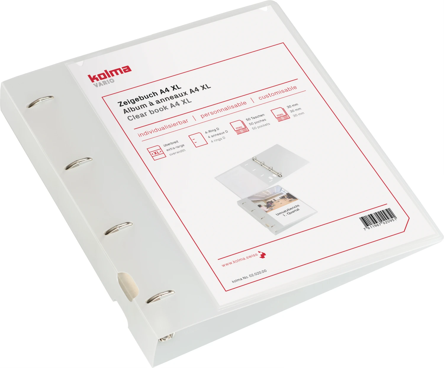 KOLMA Zeigebuch Vario XL KF A4 - 40 mm