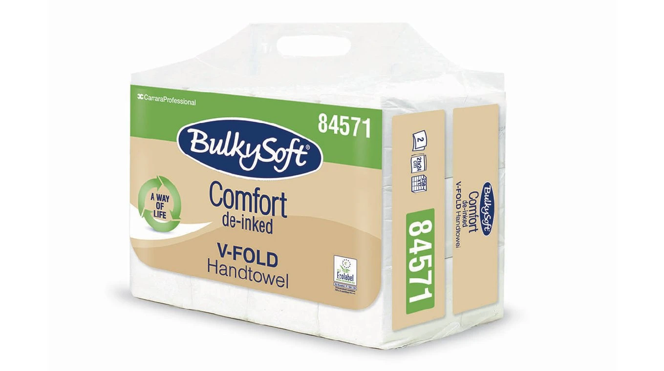 BULKYSOFT Papierhandtücher Comfort V-Falz, 2 -lagig, weiss