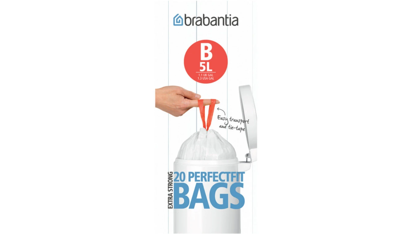 BRABANTIA Kehrichtsäcke 5 L, 12 Rollen