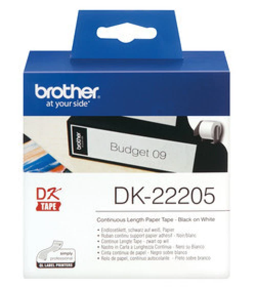 BROTHER DK-22205 Endlosetikettenrolle 62 mm x 30.48 m