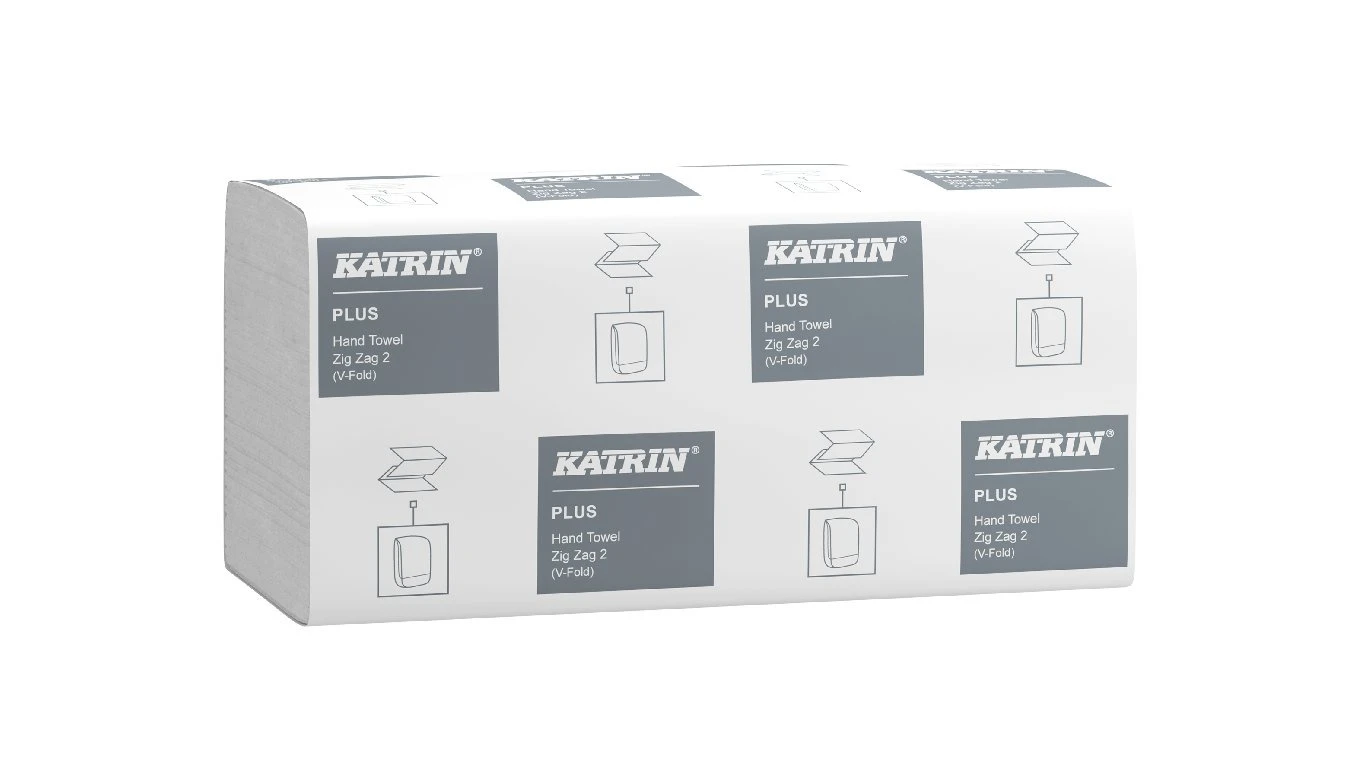 KATRIN Papierhandtücher Plus V-Falz, 2-lagig, weiss