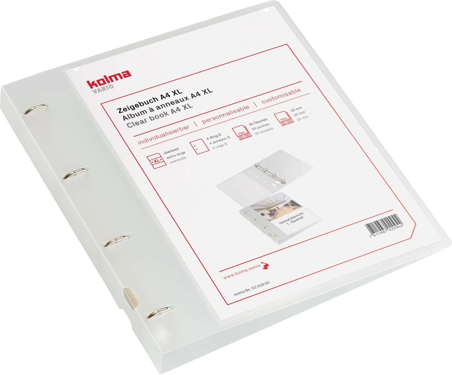 KOLMA Zeigebuch Vario XL KF A4 - 20 mm