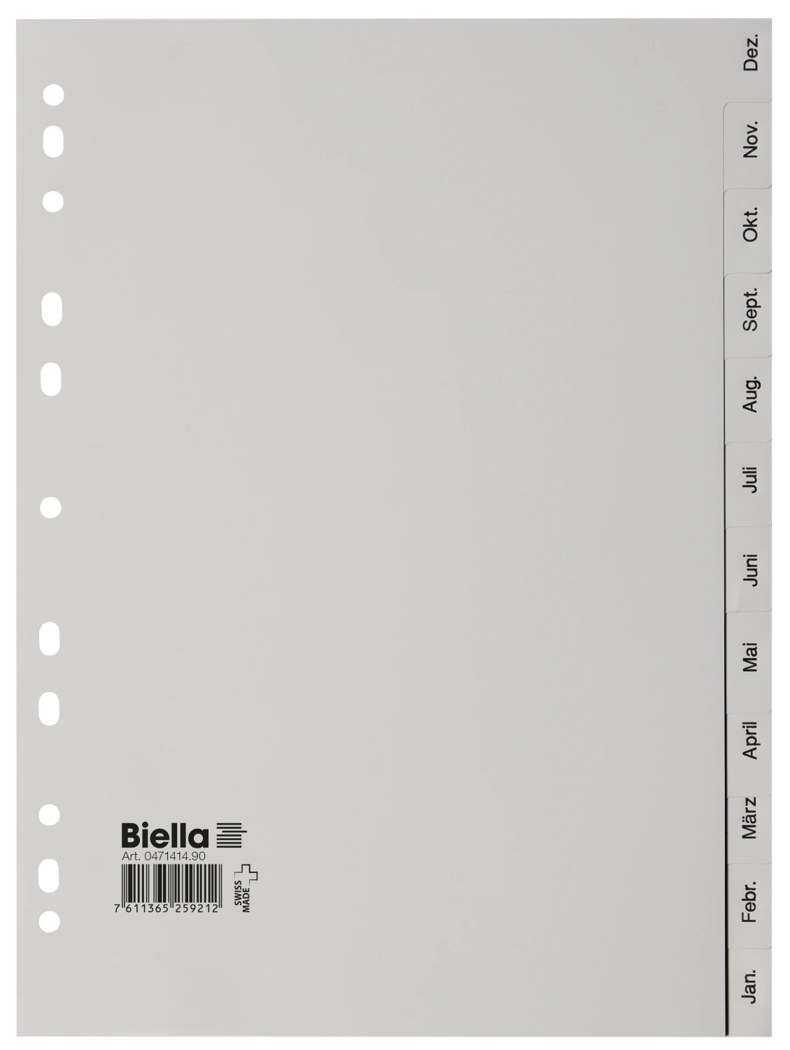 BIELLA Monatsregister Dez - Jan