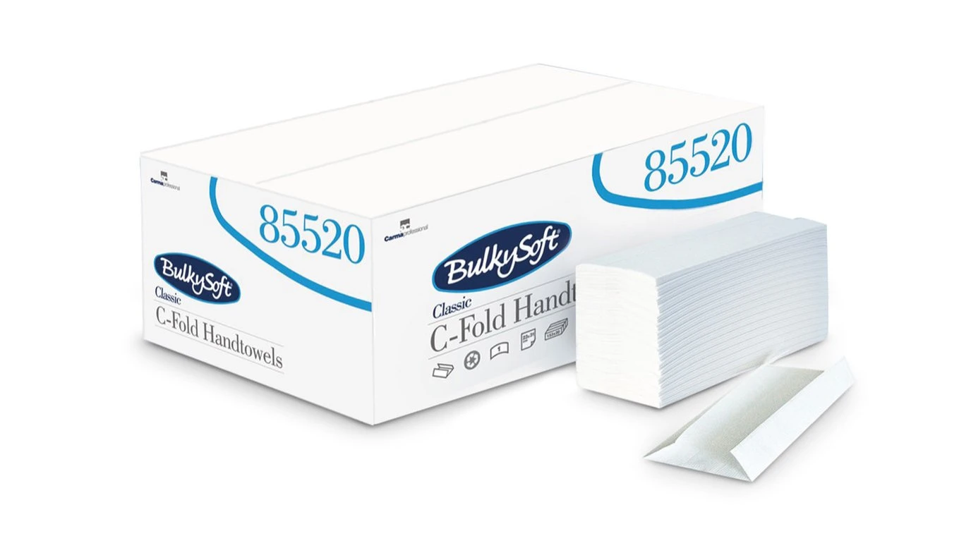 BULKYSOFT Papierhandtücher Classic C-Falz, 2-lagig, weiss