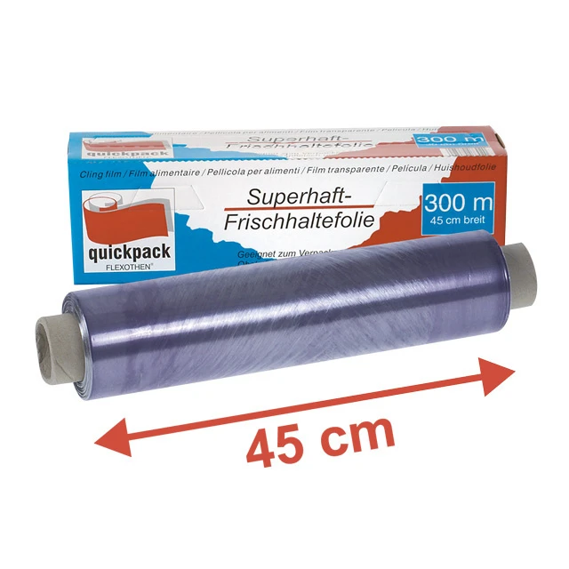 Frischhaltefolie mit Spenderbox 8.5 my, 4 Stück