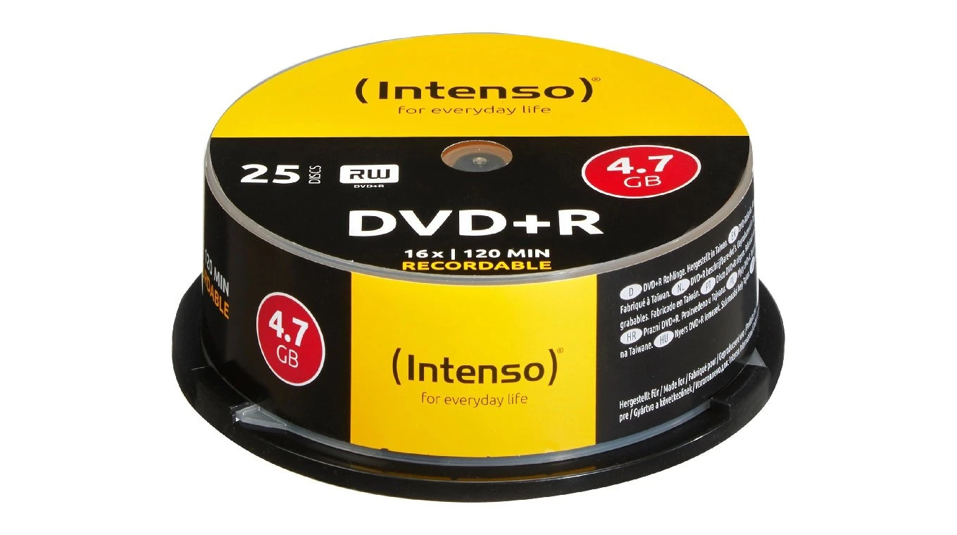 INTENSO DVD+R Cake Box 4.7GB - 25er Pack